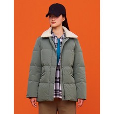 빈폴레이디스 [GREEN BEANPOLE] 애쉬 디테처블 퍼 칼라 다운 쇼트 점퍼 (BF0X38N014)