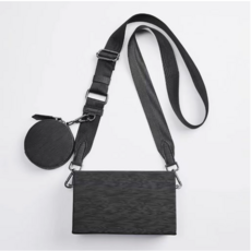 ZARA 자라 남성 가방 블랙 하드 미니 스퀘어백 크로스백