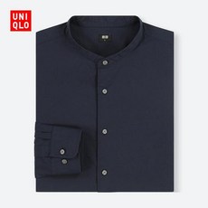 남성 루즈핏 셔츠 남방 남성용 단골 코튼 칼라 셔츠 (긴팔) 409282 UNIQLO UNIQLO
