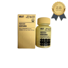 웰릿 케르타민 케르세틴 500mg 브로멜라인, 1개, 60정