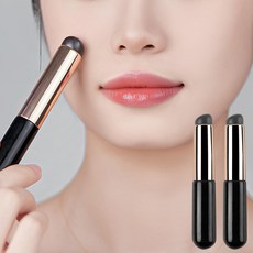 비라이프 실리콘 젤리 메이크업 멀티 립 브러쉬 1+1, 숏, 2개, 블랙