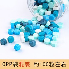 혼합 색상 입자 페인트 도장 봉투 씰링 스탬프 핸드 레저 장식 재료 100개, beiougediao 100pcs