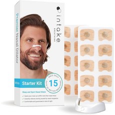  INTAKE BREATHING STARTER KIT 호흡 비강 확장기 15개입 화이트 블랙 