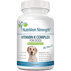 Nutrition Strength Vitamin K for Dogs Vitamins K1 K2 (MK4 MK7) ＋ Vitamin D3 Help Maintain Strong Bones Promote Healthy Heart Boost Immune System Suppo