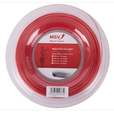 MSV 테니스스트링 포커스 헥스 1.18mm 200M 빨강 RD