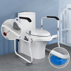 (블랙) 화장실 안전손잡이 장애인 노인 변기 손잡이 욕실 안전바 환자 양변기 안전용품, 1개