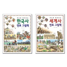 [진선아이]한눈에 펼쳐보는 한국사 세계사 연표 그림책 전2권