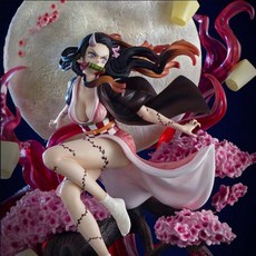 귀멸의칼날 카마도 네즈코 피규어 혈귀술 월광 PVC 굿즈 31cm 42cm LED기능