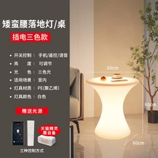 협탁 스텐딩 조명 스탠딩 무선 테이블 충전 거실 독서 클럽테이블 45CM LED 루프탑, 플러그인 삼색광 티몰 요정+리모컨+타이밍 포함, 1개