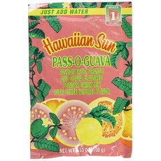 Hawaiian Sun 하와이안 선 패스오구아바 넥타 파우더 드링크 믹스 하와이 100g, 1개, 1ml