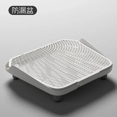대형 사각 고양이 쓰레기통 반밀폐형 샌드박스 하이텐 모래용 튀김 방지 화장실 누출 페달 애완 동물