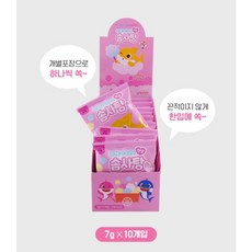 [앙팡드봉봉] 핑크퐁 아기상어 수제 유기농 솜사탕, 1개, 70g, 핑크퐁(7gx10봉) 1박스