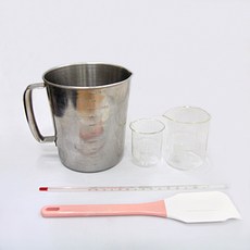 [더위치] 더위치 비누 만들기 도구세트 - 스텐비이커 온도계 실리콘 주걱 유리비이커
