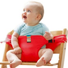 아이 좌석 고정 안전벨트 편이식 휴대용 의자벨트, 1개, 레드