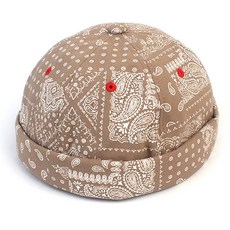 [유니버셜케미스트리] Beige Paisley Watch Cap 와치캡 - 유니버셜케미스트리