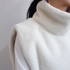 씸플비 (스텔라퍼베스트)페이크밍크퍼 터틀넥조끼 에코퍼폴라