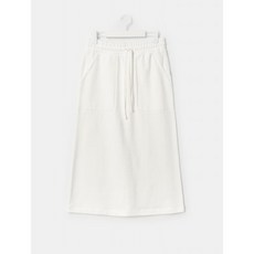 [GREEN BEANPOLE] 아이보리 코튼 저지 밴딩 스커트 (BF1127N030)
