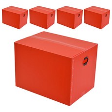 네오비 이사박스 4호(550 x 400 x 300 mm), 빨강, 5개