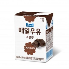 멸균쵸코우유 매일유업 냉장 200ml, 1개