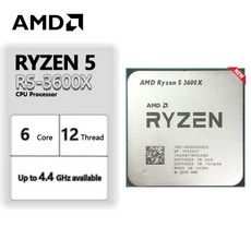 AMD Ryzen 5 3600X CPU R5 3600X 3.8 GHz 6 코어 12 스레드 100-000000022 95W 소켓 AM4 신제품