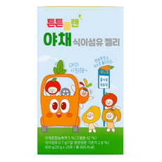 튼튼플랜 식이섬유 야채 젤리 1박스(20포), 3개, 400g