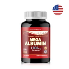 알부민 영양제 먹는알부민 고함량 메가 albumin 단백질 알약 1000mg 180정 (3개월분), 1개