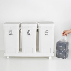 [홈앤하우스] 원터치 3칸 분리수거함  전용 비닐봉투 20L 100매 리뷰후기
