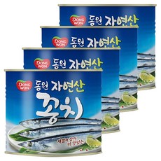 동원 꽁치 통조림, 1.8kg, 4개