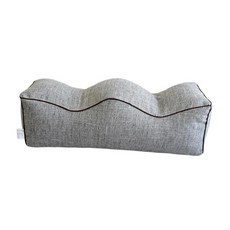 다리 베개 높은 베개 기억 거품 이동할 수 있는 M 모양 다리 지원 방석 측 뒤 침목을 위한 무릎 지원 방석 베개, 어두운 회색, 1개