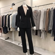 케이엘 KL 중앙로 톡톡원단 스판력굿 시크블랙 정장세트