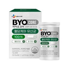 CJ웰케어 바이오코어 혈당케어 유산균(370mg x30캡슐) x1박스 1개월분, 1개, 30정 - 웰케어유산균