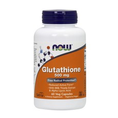 나우푸드 글루타치온 500mg 60 베지 캡슐 / NOW Supplements Glutathione 500 mg 60 Veg Capsules, 500mg 60베지 캡슐