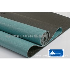 발포 요가매트 투톤 양면 엠보 엠보 다용도 스포츠매트 헬스장매트 도톰 고그램 무게, 흑