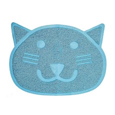 Fresh Step 배변 트래퍼 키퍼 | 고양이 배변 매트 | 고양이 모양의 배변 트래핑 매트 모든 고양이를 위한 고양이 배변 매트 트래퍼 고양이 후 청소에 적합, 블루, 1개