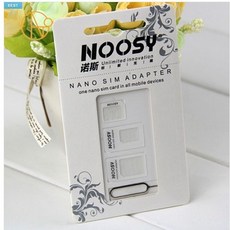 솔찬히 noosy 3in1 유심카드 마이크로나노유심 /a0791F2 club:M 나노유심+ &DSY S9J/B4, 백t, 유심어뎁터 B243_ra, 백t, 1_ra