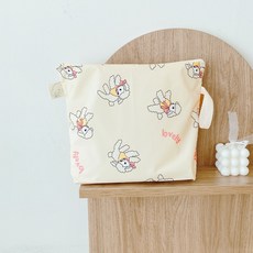 아이주 항균 파우치 식판 가방 어린이집 답례품 생일선물 기저귀 소지품 미니 지퍼 주머니, 러블리양