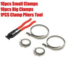 20Pcs 스테인레스 스틸 조정 가능한 액슬 CV 공동 부팅 압착 클램프 키트 클립 후프 클램프 승/자동차 atv에 대 한 펜 치 도구 141695, Package A