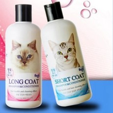 건조한 엉킴털 방지 빗질용 고양이전용 샴푸린스 300ml