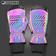DOOREK20 광채 리플렉터 스키보드장갑 스노보드 더블패드 스키보드장갑, L/XL