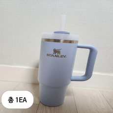 자택 회사 차량 플로우스테이트 대용량 텀블러, 887ml, 헤더블루, 1개