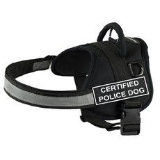 DT Works Harness Certified Police Dog Black/Whit DT Works 하네스 공인 경찰견 블랙/화이트 대형 - 둘레 사이즈에 적합: 34, 상세참조, 상세참조, 1개