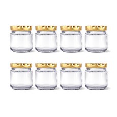 일자 유리병 원형 100ml_8조, 1개, 100ml 원형