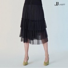 JJ지고트 러플 패널 샤 스커트 GL4P0SKP1