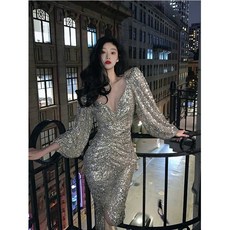 파티 드레스 스팽글 반짝이 원피스 생파 이브닝 행사