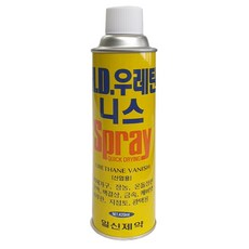 우레탄 니스 스프레이 420ml 목재 장판 책상 캐비넷, 1개