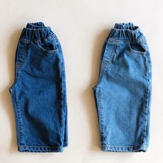 유아 청바지 겨울 와이드핏 데일리 캐쥬얼 아기 아동 여아 남아 주니어 릴렉스기모진