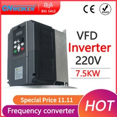 220 V에서 380V 변환 경제적인 VFD 가변 주파수 드라이브 변환기 인버터 1 5/2 2/3 7/4/5 5/7 5/ KW 모터 속도 컨트롤러, External keyboard, Single phase 220V, Three-phase 220V, 1개