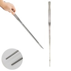 물멍 프리미엄 수초 핀셋 48cm 일자형 스테인리스 라면 요리 수초전용 롱 핀셋 일자, 은색, 1개