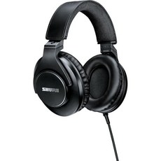 Shure SRH840A 오버이어 유선 헤드폰 번들RMCH1UNI 통신 케이블 마이크 및 3버튼 제어 포함 중요 청취 모니터링 조정 접을 수 있는 디자인 2022 버전, Gen 2