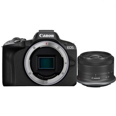 [캐논 정품] EOS R50 /RF S18-45mm F4.5-6.3 IS STM 렌즈 KIT, 블랙